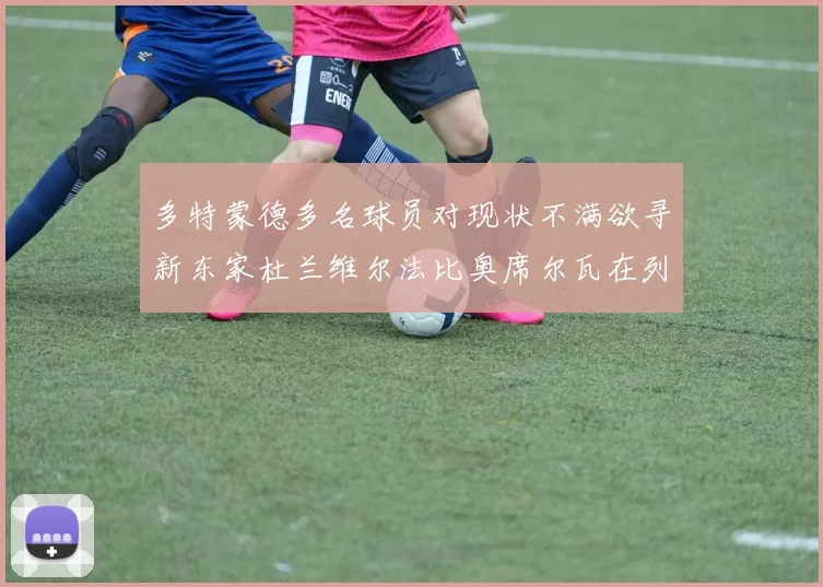 多特蒙德多名球员对现状不满欲寻新东家杜兰维尔法比奥席尔瓦在列